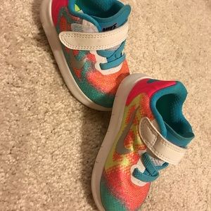 Colorful baby girl Nike shoes